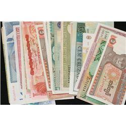 Foreign Bank Note, various dates, conditions & denominations, lot of 35