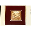 Image 2 : 1981 First Day Issue Gold Replica Stamp w/Stamps, Flowers-Camellia