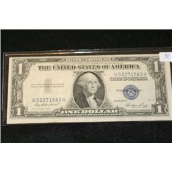 1935-E US Silver Certificate $1, Blue Seal, #U02271563H