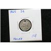 Image 1 : 1865 Three Cent Piece, holed