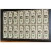 Image 2 : 1976 US Federal Reserve Note $2 uncut sheet, lot of 16