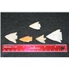 Image 1 : Vintage Indian Arrowhead, lot of 5