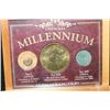 Image 1 : Official Millennium Coin Collection to include Lepton, Chola & 2000 Australian $5 Millennium coin