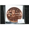 Image 1 : Frosty Copper Round, .999 Fine 1 Oz.