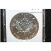Image 1 : 1989 Canada $5 Foreign Coin w/Mapleleaf, 9999 Fine Silver 1 Oz., MCPCG graded MS70