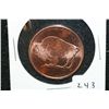 Image 1 : 2011 Buffalo Copper Round, .999 Fine 1/4 Oz.