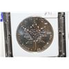 Image 1 : 1989 Canada $5 Foreign Coin w/Mapleleaf, 9999 Fine Silver 1 Oz., MCPCG graded MS70