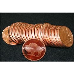 2011 Buffalo Copper Round, .999 Fine 1 Oz., Roll