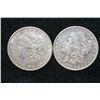 Image 1 : 1884 & 1890-O Silver Morgan $1, lot of 2