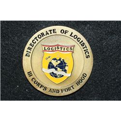 Directorate of Logistics III Corps & Fort Hood Challenge Medal The Super Center for Best Value Logis