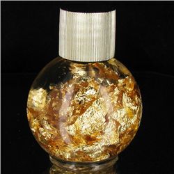 Gold Flakes Brazil Round Bottle in Fluid (COI-9725)