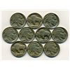 Image 1 : 10 US Buffalo Nickel Coin Lot (COI-222C)