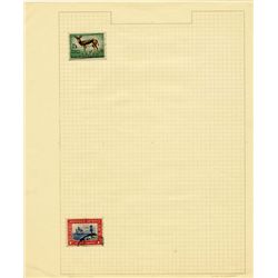 1940s/50s S. Africa Hand Made Stamp Album Pg 2pcs (STM-0277)