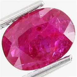 2.36ct Unheated Oval 100% Natural Crimson Red Ruby (GEM-35219)