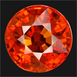 2.3mm Diamond Cut Top Orange Natural Sapphire AAA FLAWLESS (GMR-0205)