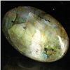 Image 1 : 10.77ct RARE Translucent Labradorite Cabochon  (GEM-39211)