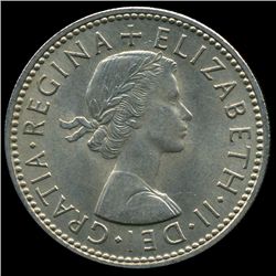 1959 British QE2 1 Shilling Rare Scottish Rev MS64 (COI-8955)