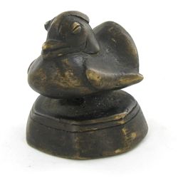 Duck Opium Weight Early 1900s Bronze (ANT-1990)