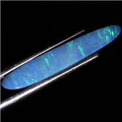 3.26ct Australian Black Opal Doublet Full Fire (GEM-35906)