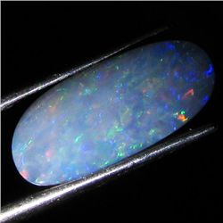 3.5ct Australian Black Opal Doublet Full Fire (GEM-36421)