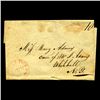 Image 1 : 1840s Waterford CT Stampless Cover SCARCE (STM-2007)