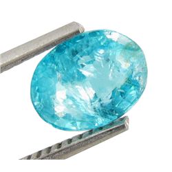 2.1ct Blue Green Neon Apatite Copper Bearing (GEM-23914E)