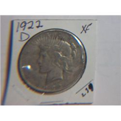 1922 D PEACE DOLLAR