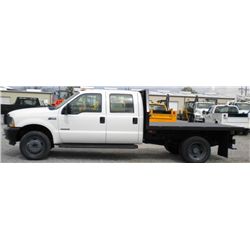 2004 FORD F450 CREWCAB FLATBED