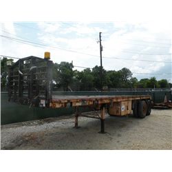 1990 CLARK CFBT 90 30' T/A FLATBED TRAILER