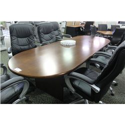 CHERRY 10' RACETRACK BOARDROOM TABLE