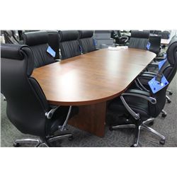 AUTUMN MAPLE 10' RACETRACK BOARDROOM TABLE