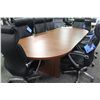 Image 1 : AUTUMN MAPLE 10' RACETRACK BOARDROOM TABLE