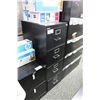 Image 1 : BLACK 4 DR VERTICAL FILE CABINET