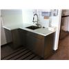 Image 1 : 74" X 40" STAINLESS STEEL KITCHEN CABINET WITH