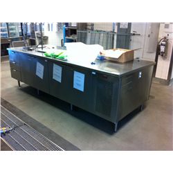 118" X 48" X 37" TALL REFRIGERATED PREP COUNTER