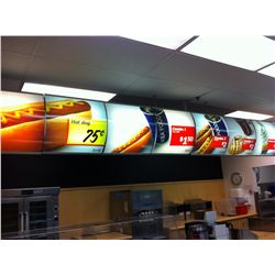 4 PANEL ILLUMINATED SIGN BOARD WITH HANGER