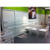 Image 1 : LARGE QUANTITY OF WHITE RETAIL DISPLAY RACKING