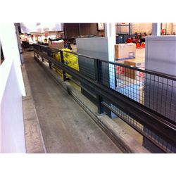APPROX 120FT LONG GREY MODULAR GUARD RAIL