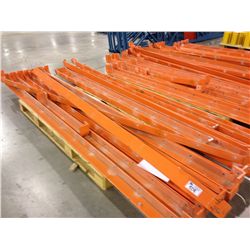 5 - 11'7" ORANGE FLOOR MOUNT GUARD RAIL