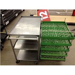 STAINLESS STEEL CART & GREEN CART