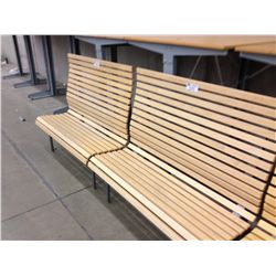 PAIR OF CUSTOMER BENCHES
