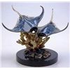 Image 1 : Manta Ray Pair Bronze Sculpture