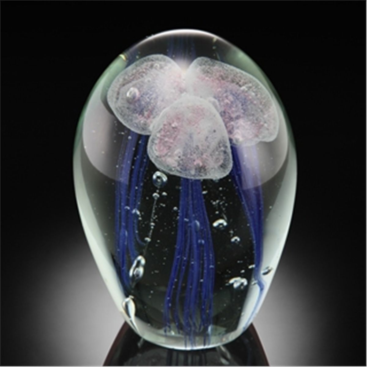 Art Glass Triple Jellyfish Glow In The Dark