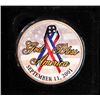 Image 1 : 2001 ( SEPTEMBER 11, 2001 COLORIZED SILVER EAGLE " GOD BLESS AMERICA" 1 OZ. SILV