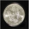 Image 2 : 2001 ( SEPTEMBER 11, 2001 COLORIZED SILVER EAGLE " GOD BLESS AMERICA" 1 OZ. SILV