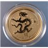 Image 1 : 2012 AUSTRALIAN 1/10th OUNCE .999 GOLD, DRAGON, BEAUTIFUL PROOF COIN