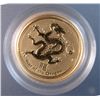 Image 1 : 2012 AUSTRALIAN 1/20th OUNCE .999 GOLD DRAGON, BEAUTIFUL PROOF COIN