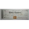 Image 1 : Bank check from 1864 E C Knight Co  for $100