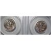 Image 2 : 1960-D PCGS MS-65 & 1955-D PCGS MS-64 WASHINGTON QUARTERS