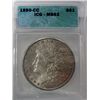 Image 1 : 1890-CC MORGAN DOLLAR ICG MS63 100% ORIGINAL
